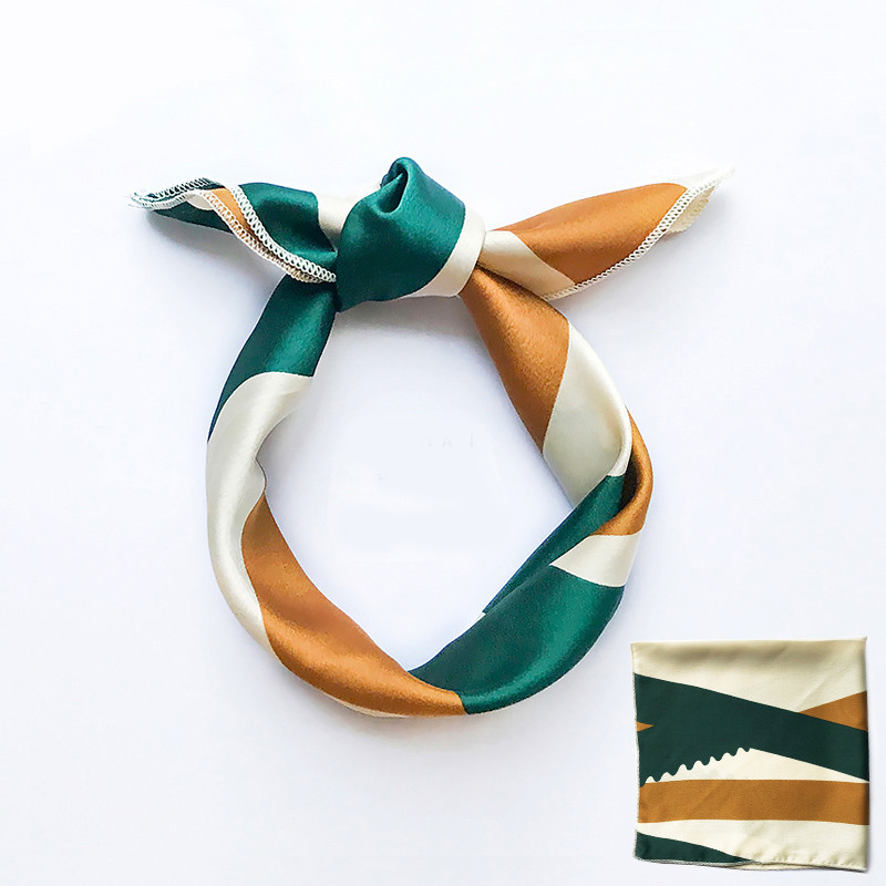 Foulard de cheveux cravate imprimé Animal rouge amour Satin 50 cm petit/carré/soie/cou/anneau/écharpe hiver foulard pour femmes foulard 2018