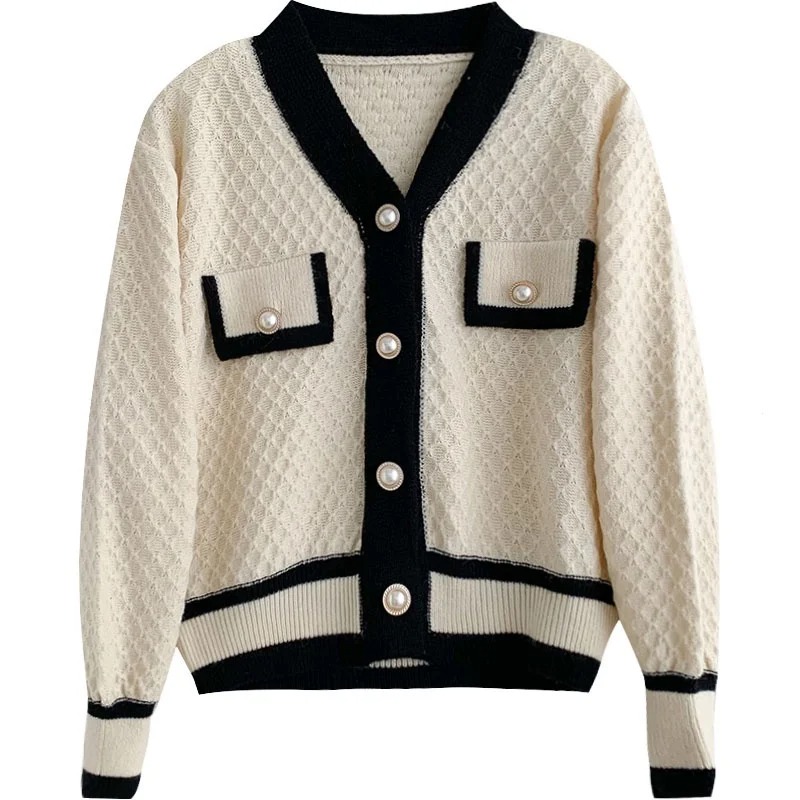 Cardigan en tricot à manches longues pour femmes, mode coréenne, ample, manteau d'extérieur, nouvelle collection coréenne