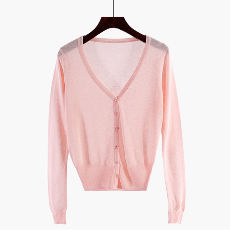 Cardigan femmes pull tricoté printemps automne été Protection solaire vêtements femme Cardigans femmes mince veste manteau dames hauts