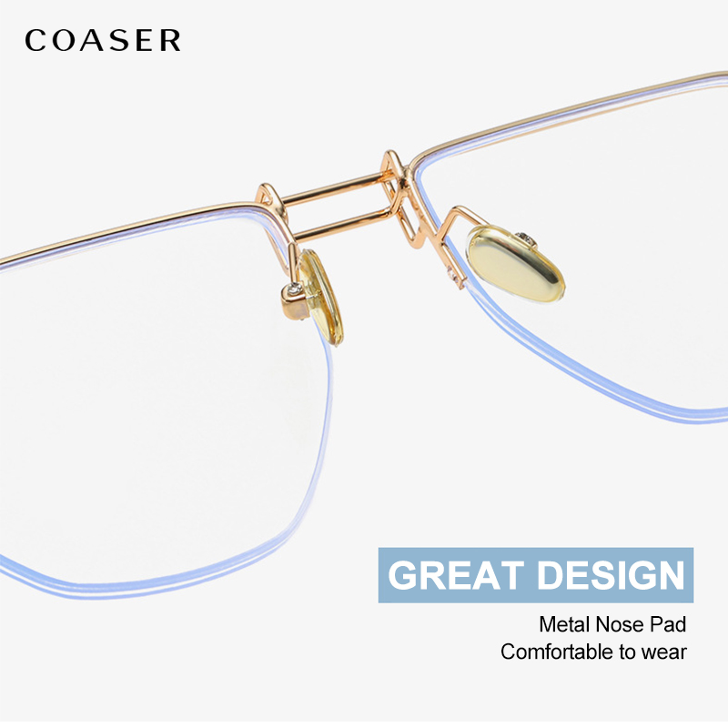 Lunettes Optiques pour Myopes pour Homme, Nouveau Design, Style Business, Demi-Lunettes d'Ordinateur, 2022