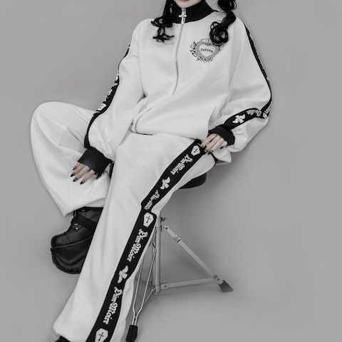 Manteaux à capuche de Style Punk japonais Y2k pour femmes, veste surdimensionnée imprimée, gothique Csual Grunge, sweat-shirt à Double fermeture éclair