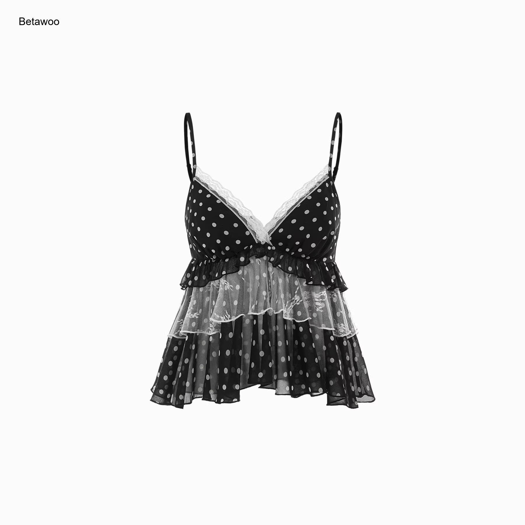 Haut caraco léopard en dentelle pour femme, col en V, ourlet à volants, transparent, sexy, sans manches, style bodycon