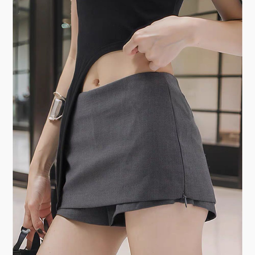 Jupe-short tendance été Y2K Harajuku style punk décontracté pour femme, polyvalente et originale