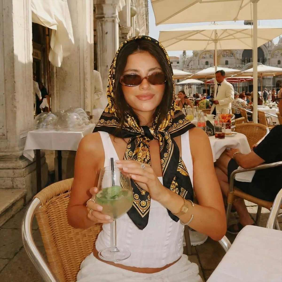 Foulard carré en satin de soie pour femme, 90 cm, printemps-été, écharpe, bandana de plage, bandeau pour cheveux