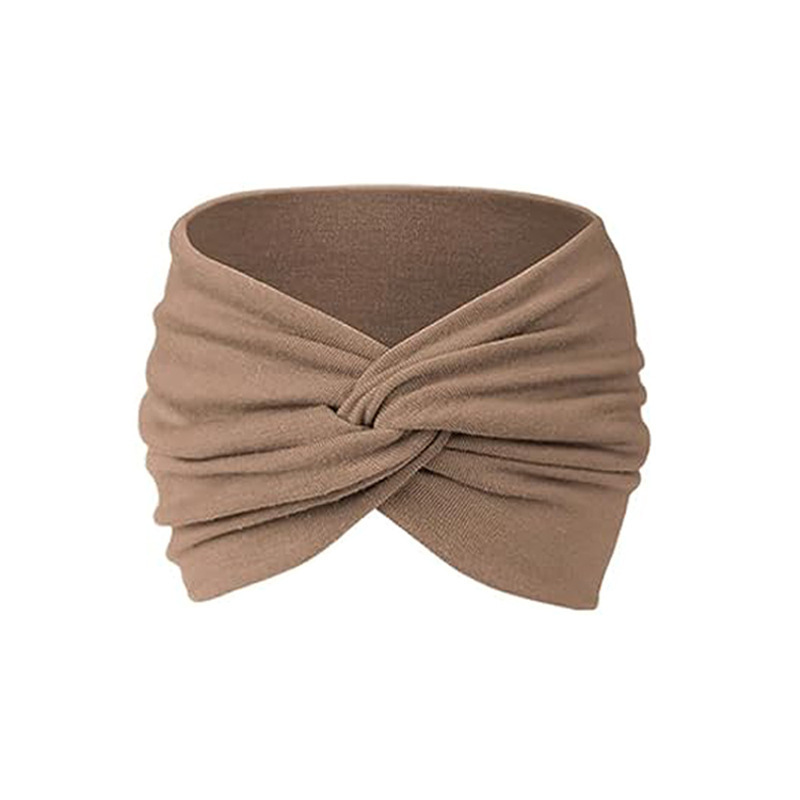 Bandeau élastique pour le fitness, bandeau à bord large pour le yoga, bandeau absorbant la sueur, foulard à la mode, bandeau cravate
