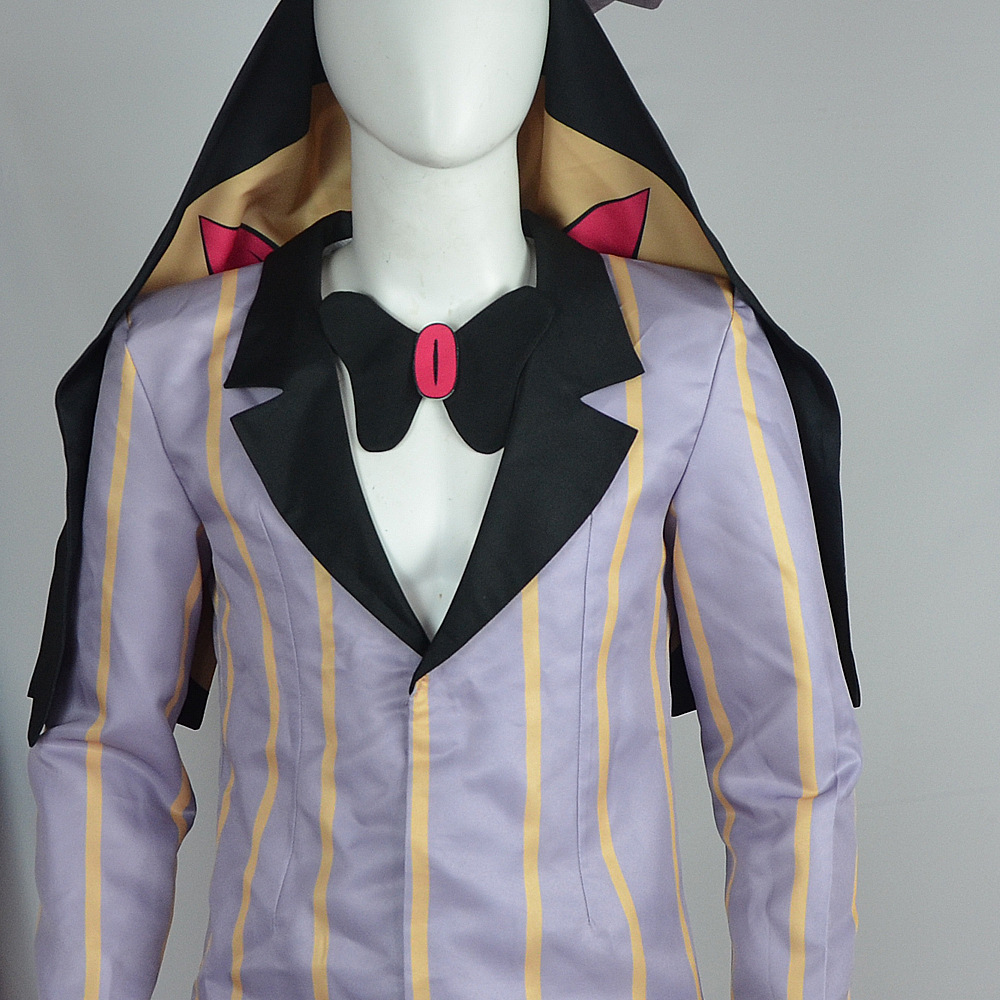 Costumes de cosplay d'anime pour hommes Sir Pentious pour Hazbin Hotel, tenues de dessin animé Helluva Boss, déguisements de fête d'Halloween et de carnaval