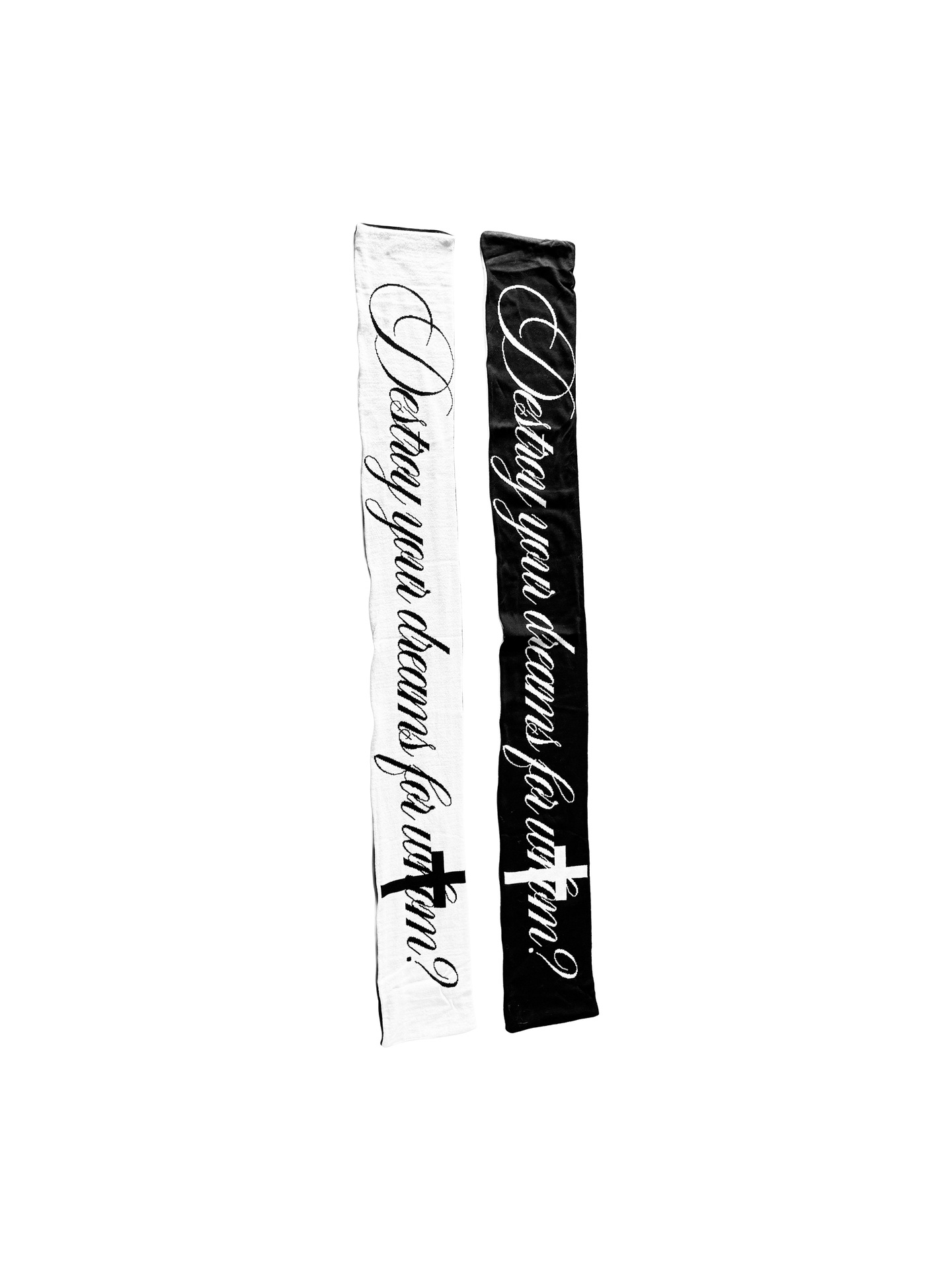 Femmes automne hiver millénaire mode rétro Double face haute rue personnalité créative lettre laine tricoté écharpe à la mode
