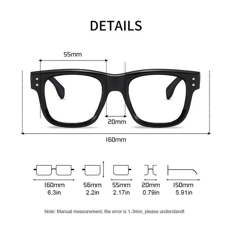 Grand visage grande taille monture de lunettes hommes femmes 160mm surdimensionné épais lunettes cadre Anti lumière bleue TR90 lunettes optiques