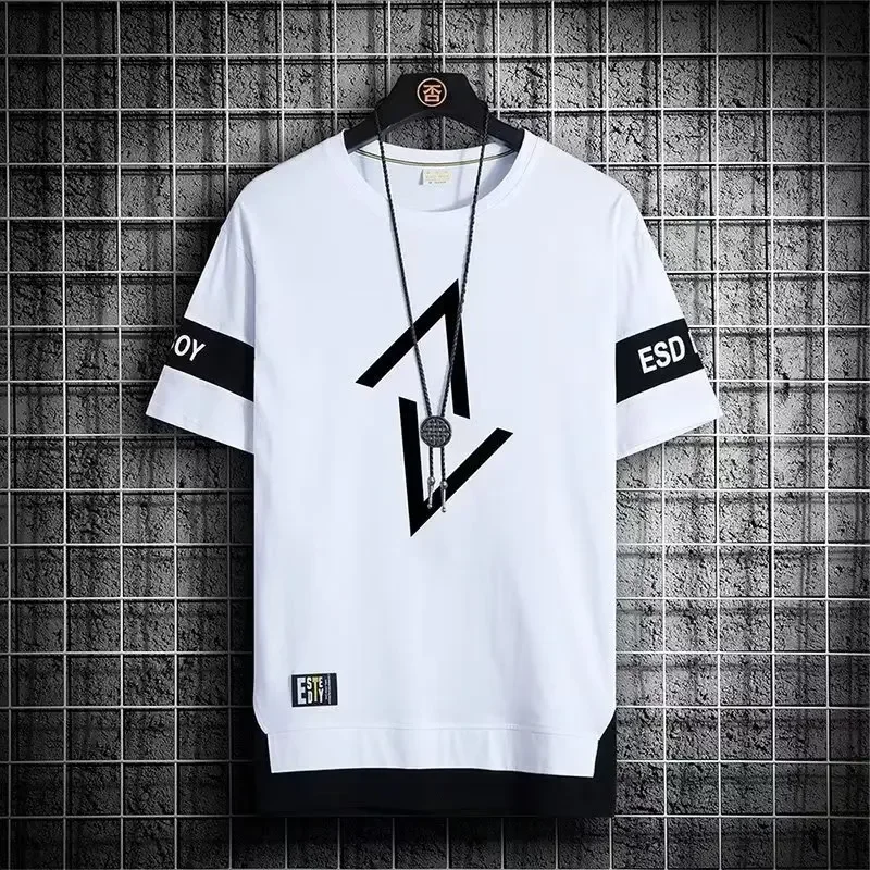 T-shirt marque hommes vêtements T-Shirts mode à manches courtes t-shirt Streetwear été col rond T-Shirts homme Sport vêtements de Sport Vintage