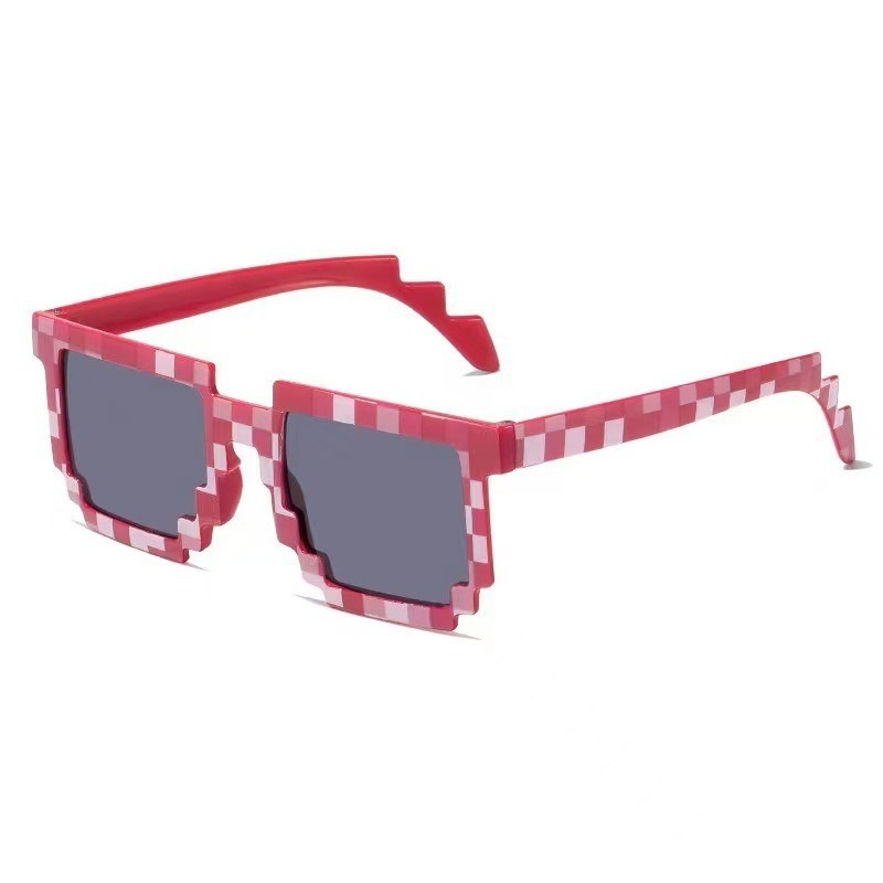 Lunettes de soleil Pixel rétro pour adultes, 7 pièces, cadeaux de fête pour anniversaires et événements de jeux, fournitures
