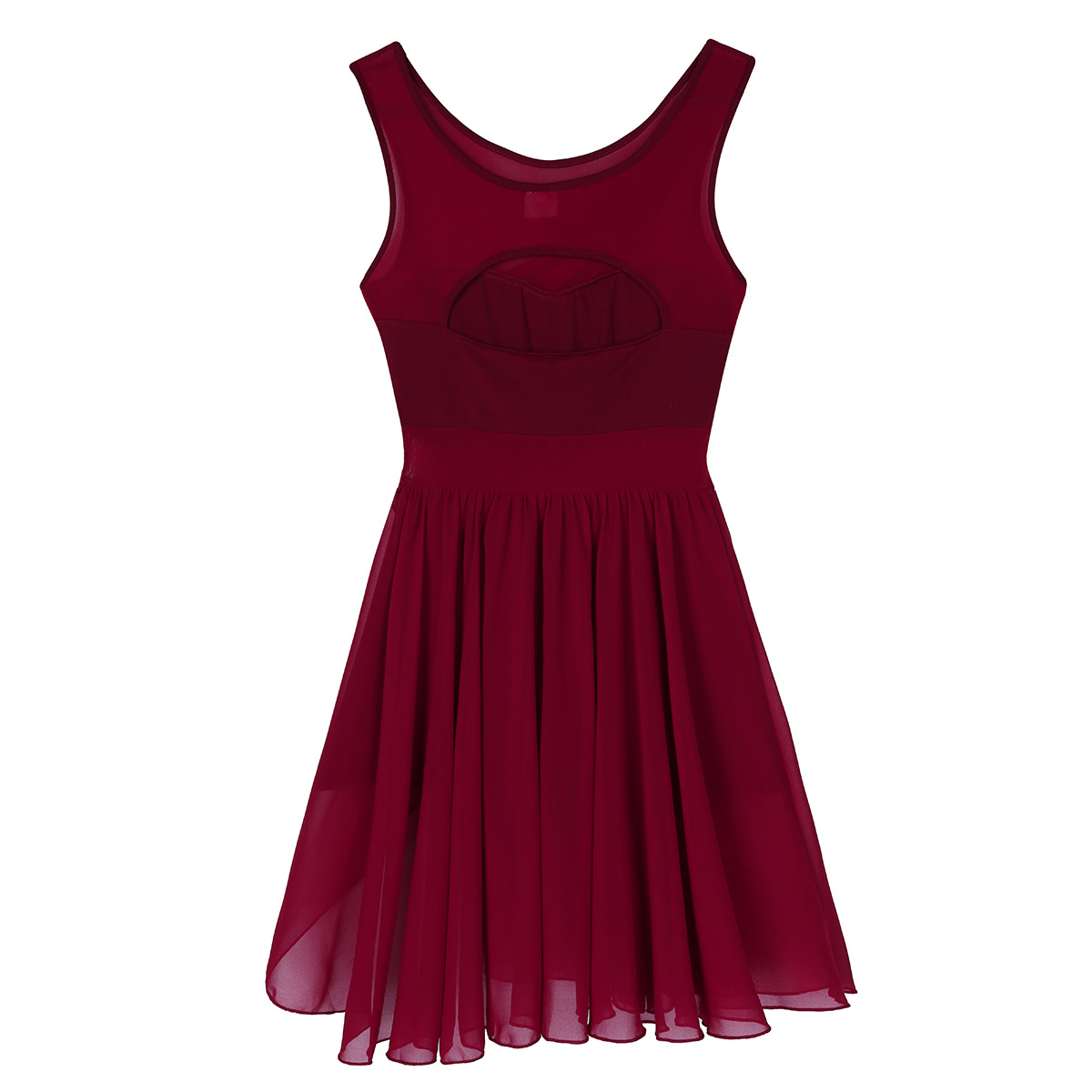 Robe de danse de Ballet pour femmes, en mousseline de soie, sans manches, maille transparente, justaucorps, vêtements de danse, Costume de spectacle de danse lyrique contemporaine moderne