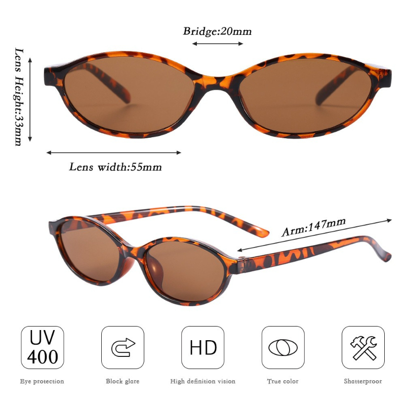 Lunettes de mode pour femmes avec monture ovale, parfaites pour un style décontracté