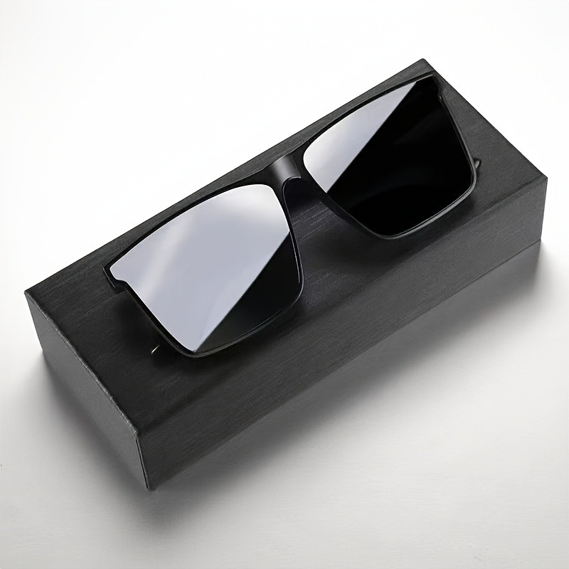 Lunettes carrées noires simples à la mode, unisexe, pour voyage en plein air, conduite, accessoire de photographie, montures optiques élégantes pour hommes et femmes