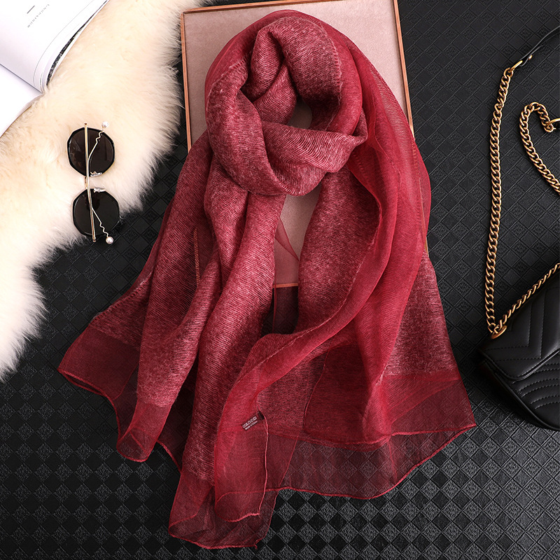 Injwool-Écharpe de Marque pour Femme, Foulard Solide, Pashmina, Châles et Round Big Size, Serviette de Plage, Bandana, Hijab Musulman