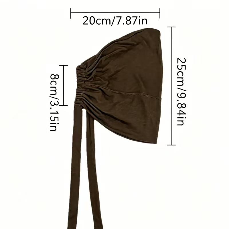 1PC Bonnet intérieur ajustable, nouveau bonnet élastique uni doux en modal, sous-hijab musulman, accessoires de mode pour femmes