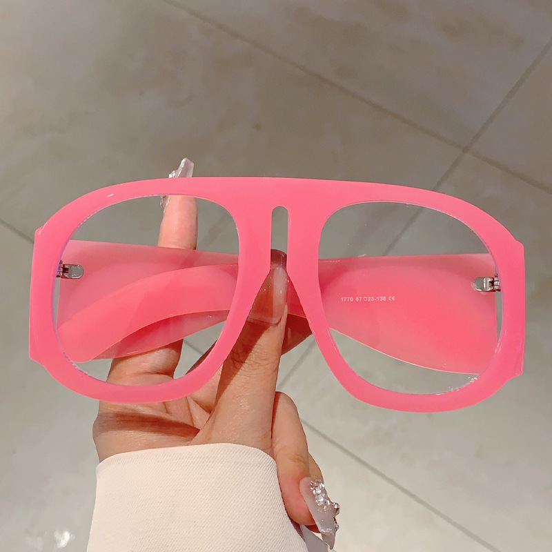 Monture de lunettes anti-lumière bleue vintage oversize rose et rouge pour femme – Nouvelle mode, lunettes d'ordinateur décontractées pour dames