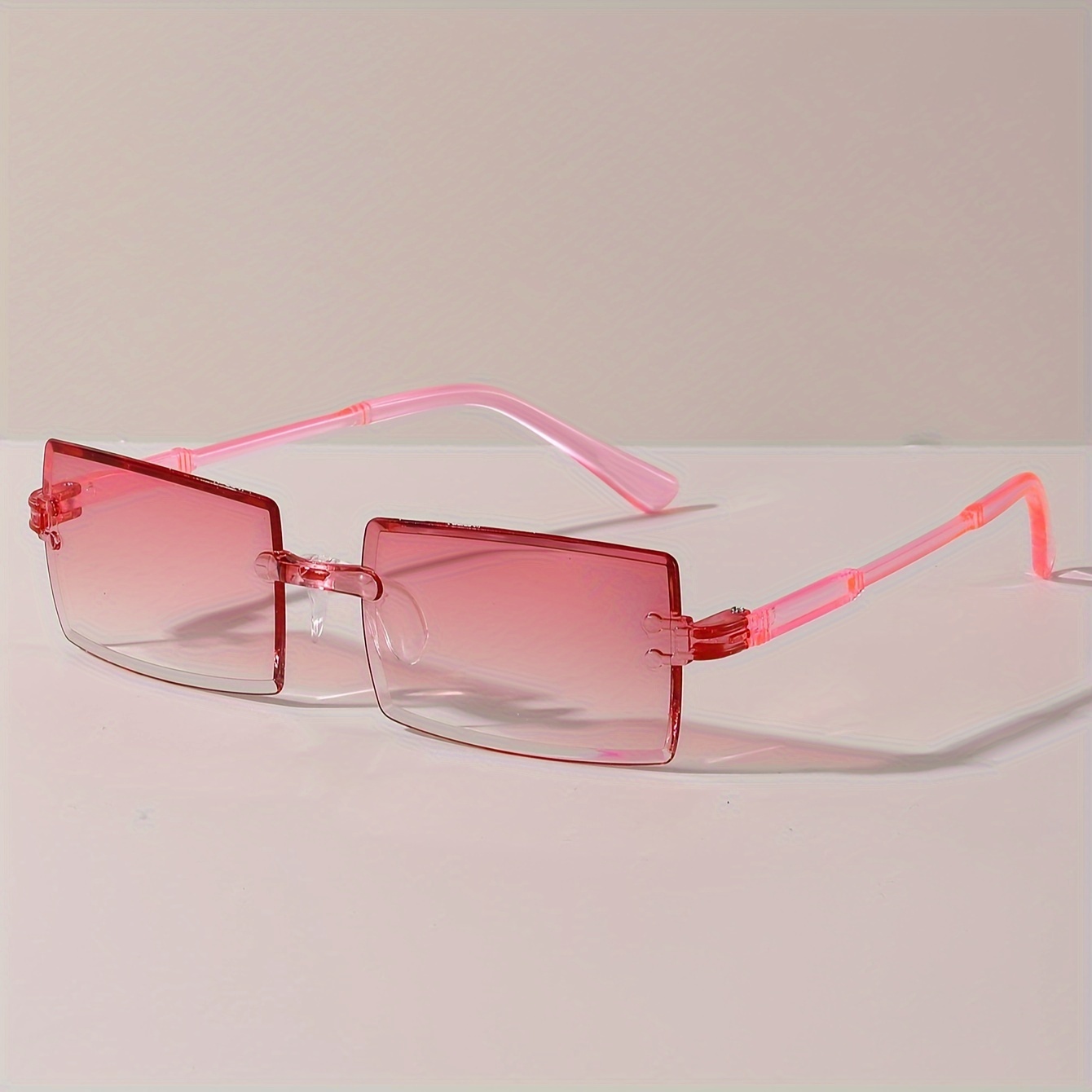 Lunettes de soleil rectangulaires à la mode pour femmes et hommes, nuances décoratives pour documents bonbons mignons pour les vacances, les fêtes à la plage, lunettes UV400, 9 pièces
