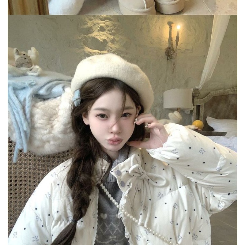 Femmes automne hiver vêtements d'extérieur hauts coton pain vêtements arc écrasé fleur vêtements d'extérieur Design marque de luxe Simple mode
