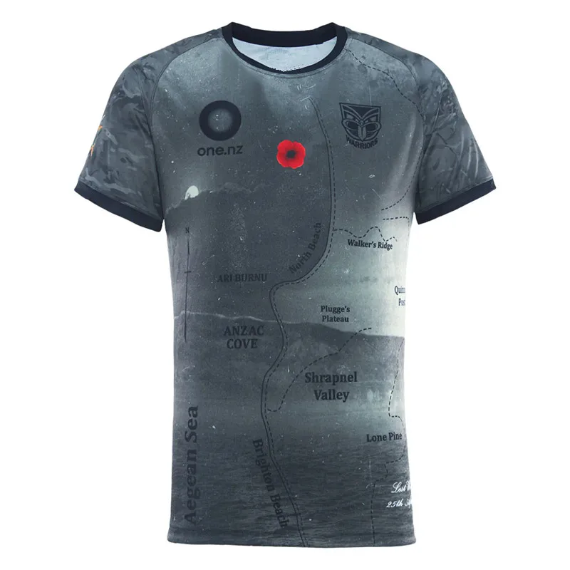 Maillot de rugby d'entraînement des Warriors de Nouvelle-Zélande 2025 - Taille homme Confortable Respirant Qualité parfaite!