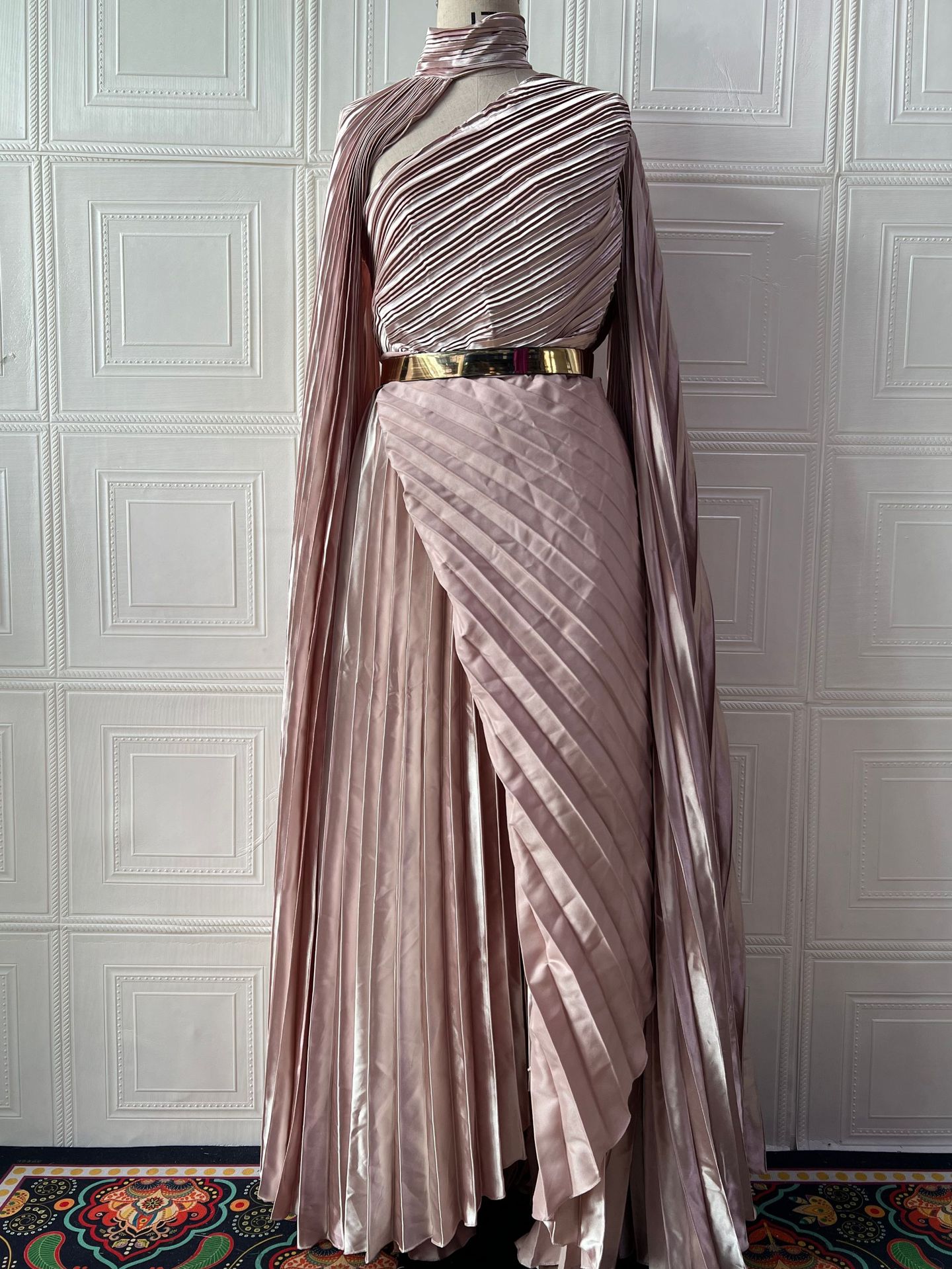 Robe musulmane Abaya femmes robes de soirée plis irréguliers Jalabiya caftan robes arabe longue Robe Ramadan maroc dubaï Abayas