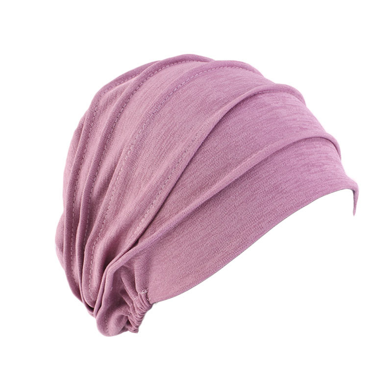 Nouveau Turban Uni pour Femme, Bonnet Chimio, Bonnet Intérieur pour Hijab, Chapeau Élastique pour Perte de Cheveux, Chapeau Musulman Indien
