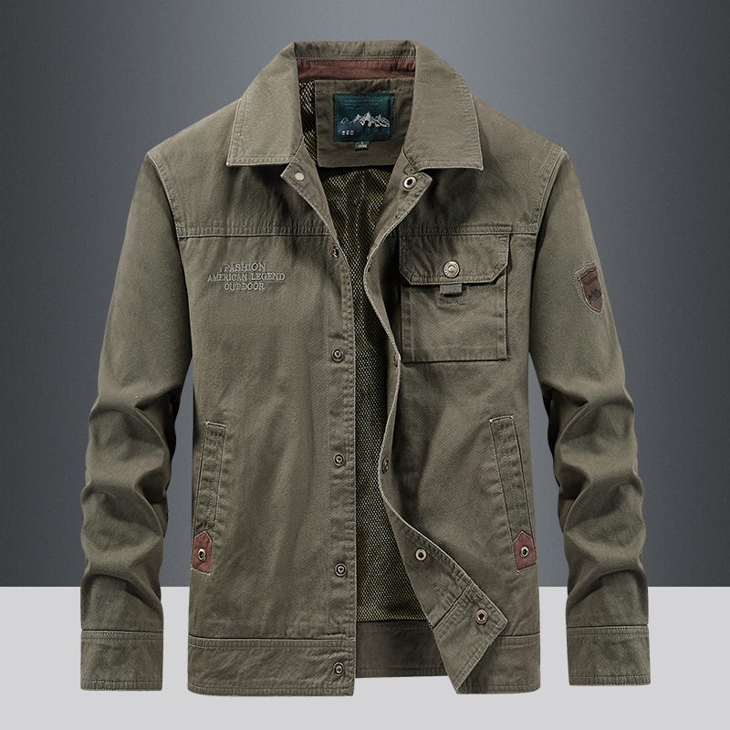 Vestes cargo multi-poches pour hommes, coupe couvertes, vêtements décontractés pour hommes, vestes d'extérieur, haute qualité, grande taille, 5XL