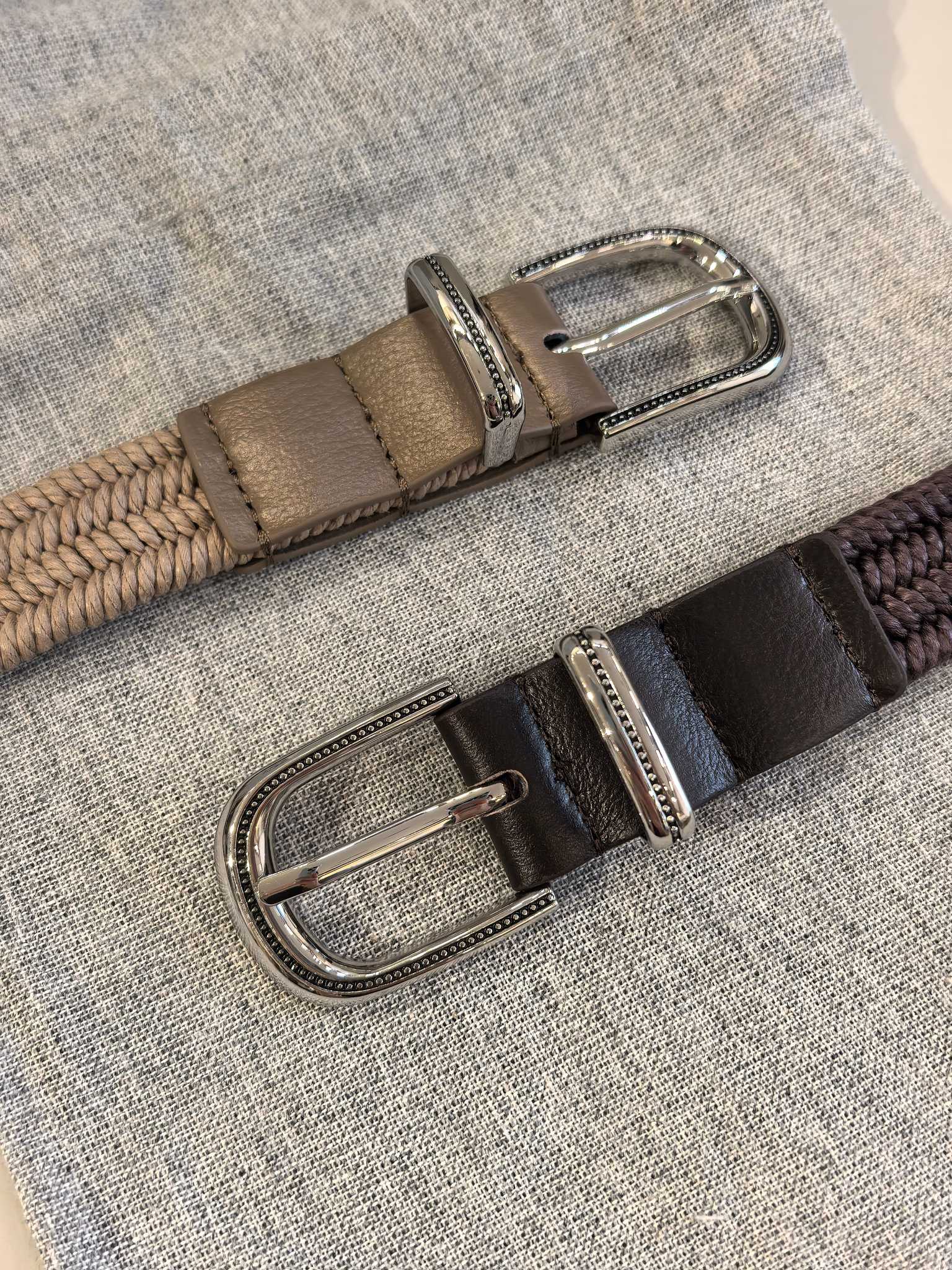 Ceinture tricotée très extensible pour femmes, avec boucle ronde et sans trous, 26 Summer