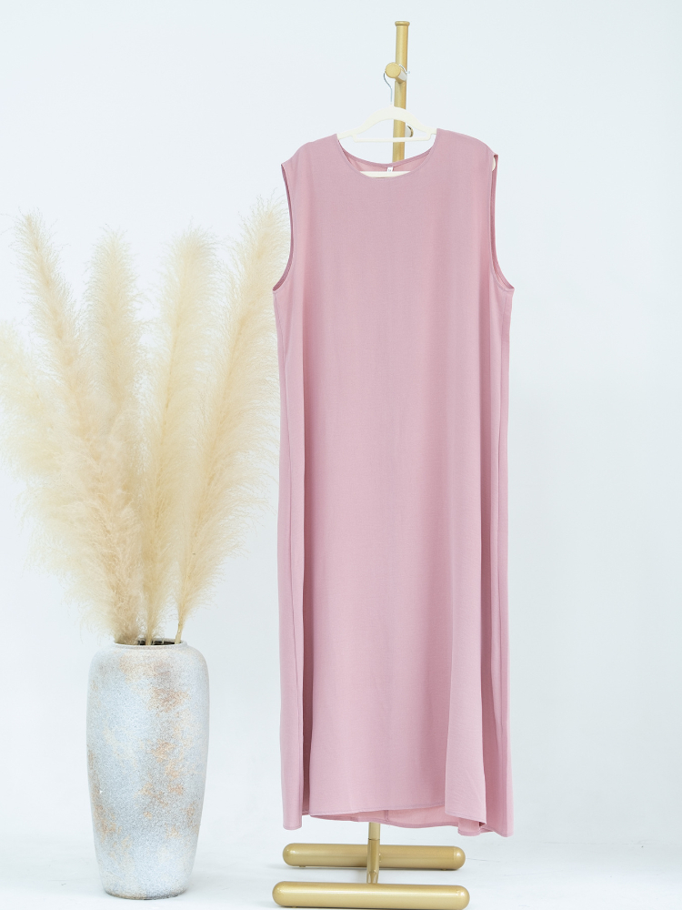 Abaya-Robe longue pour femmes musulmanes, sous-vêtement solide, sous-vêtement intérieur, simple, ramadan, caftan, arabe, éducatif