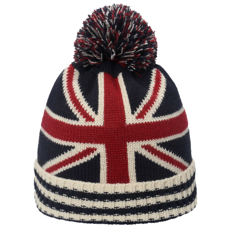 Bonnet d'hiver en tricot à revers pour hommes et femmes, bonnet chaud pour jeunes garçons et filles, sensation américaine, sports de plein air, casquettes de ski et de randonnée