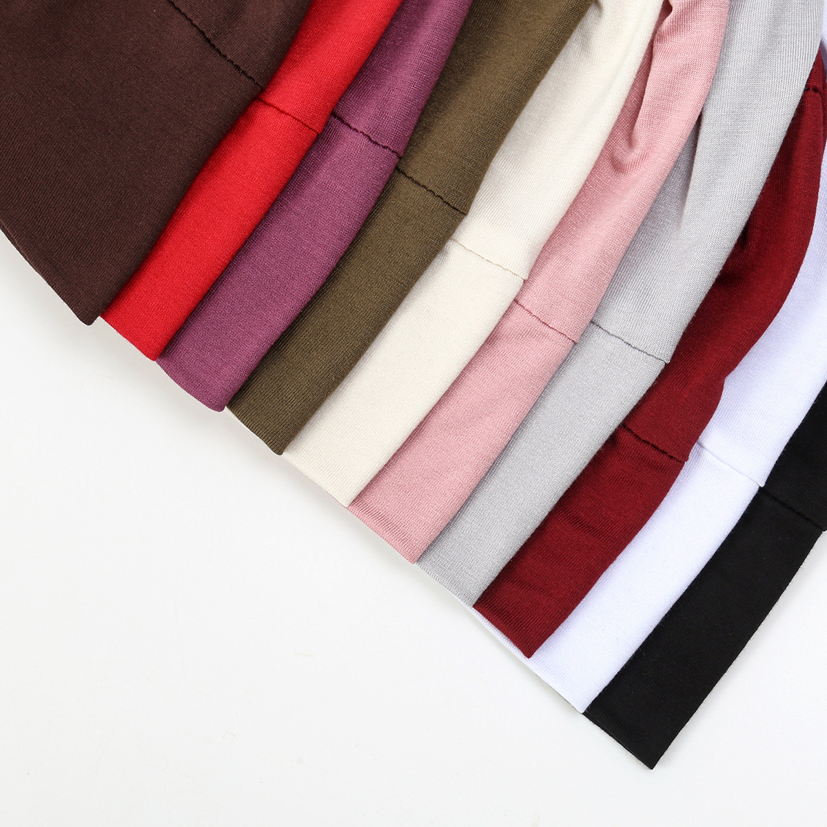 Casquettes Hijab musulmanes pour femmes, couleur unie, cordon de serrage suspendu, tête enveloppante d'oreille, Turban indien, Bonnet de coiffure à la mode, casquette de chimiothérapie