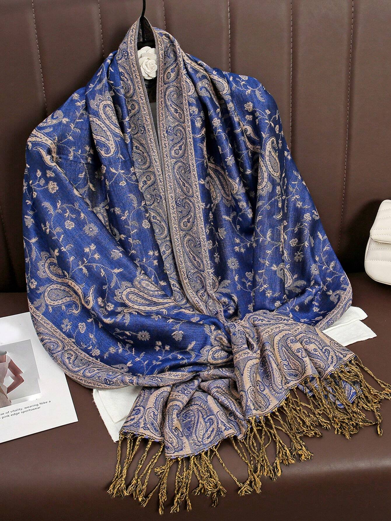 Bohême Pashmina Hijab écharpe longue musulmane cachemire châle femme Foulard doux Turban bandeau pour femmes bandeau marque de luxe