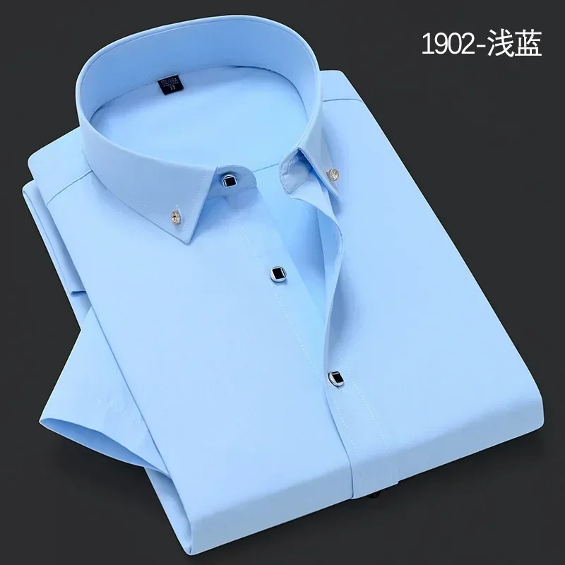 Chemise blanche à manches courtes pour hommes, version coréenne haut de gamme, vêtements populaires, chemises astronomiques décontractées, livraison gratuite, nouveau
