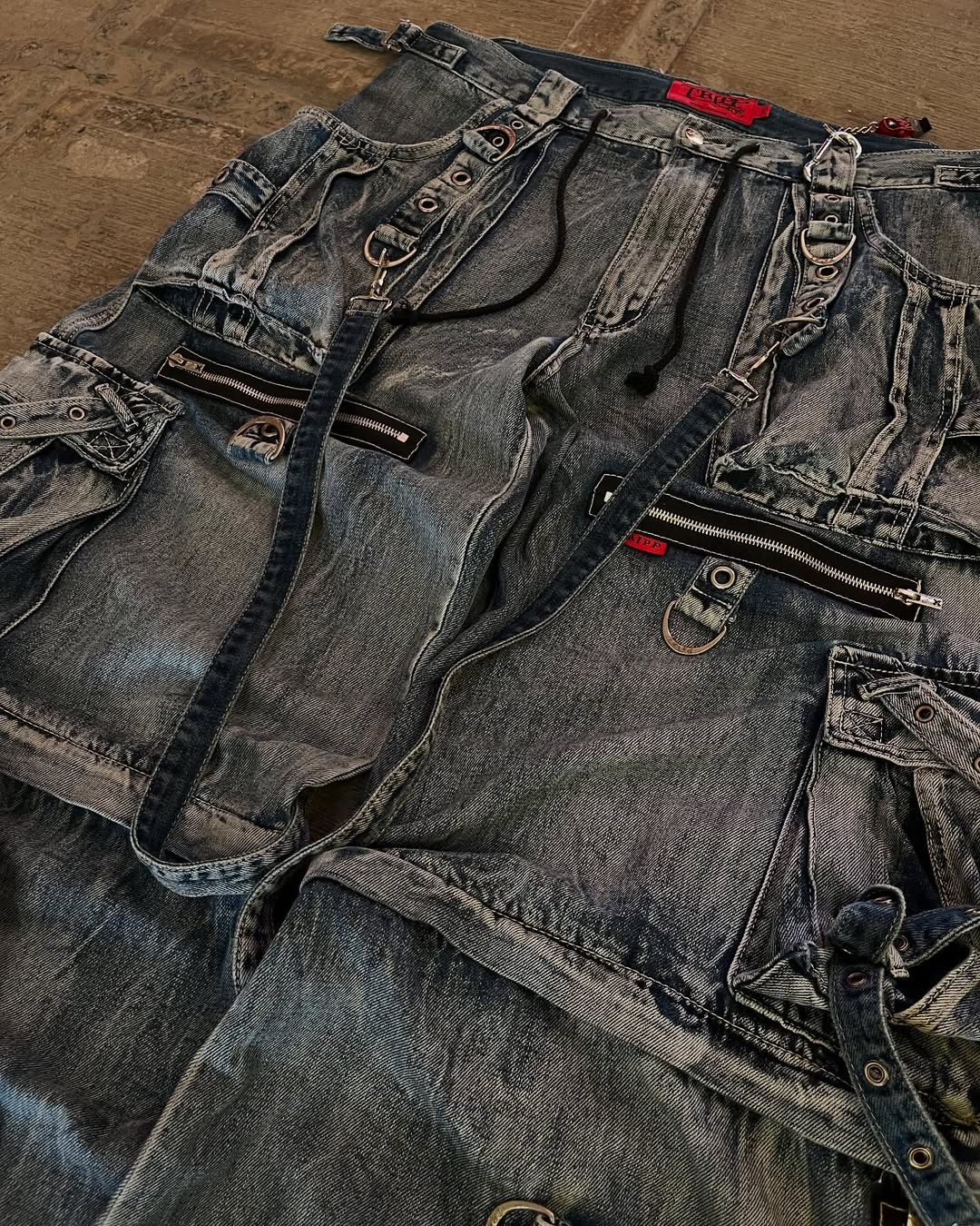 Streetwear jean lourd Y2K vêtements hommes femmes Hip Hop rétro poches Baggy Cargo pantalon Baggy jean taille basse pantalon à jambes larges