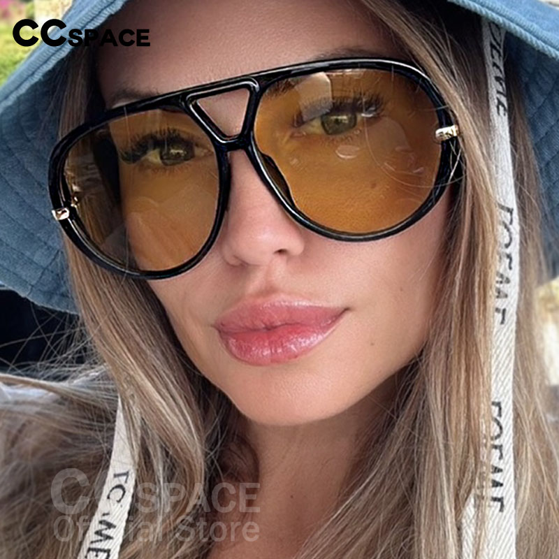 Lunettes de soleil surdimensionnées à la mode pour femmes, marque de luxe de styliste, lunettes de soleil classiques Vintage UV400, 2024 # 300864