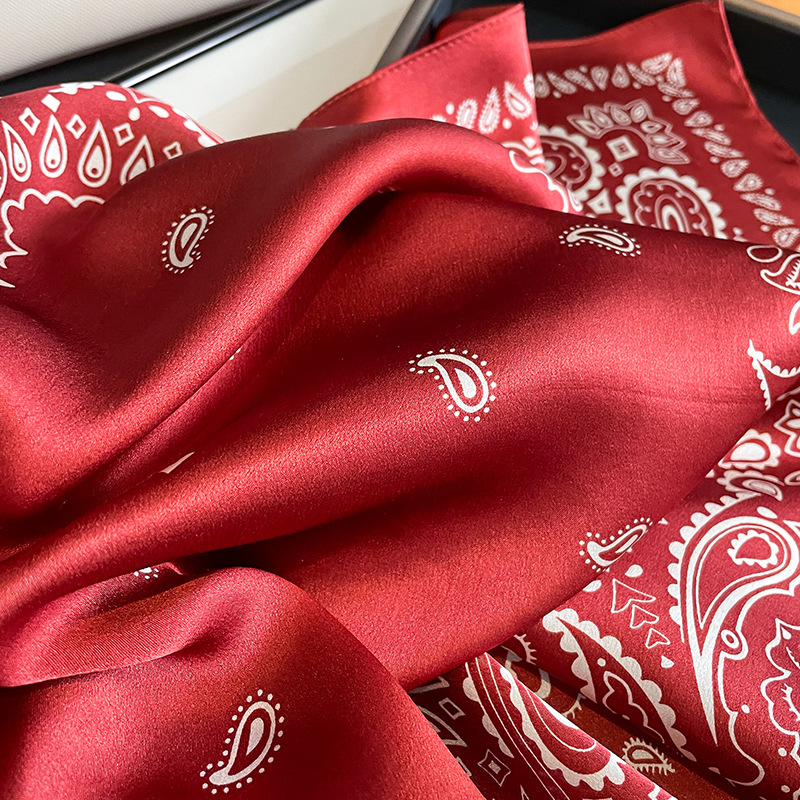 Écharpe 100% Soie Véritable pour Femmes, Foulard Carré, Foulard de Cou, Châle de Poignet, Écharpes pour Dames, Pashmina, Hijab Féminin, Bandana, Bufanda