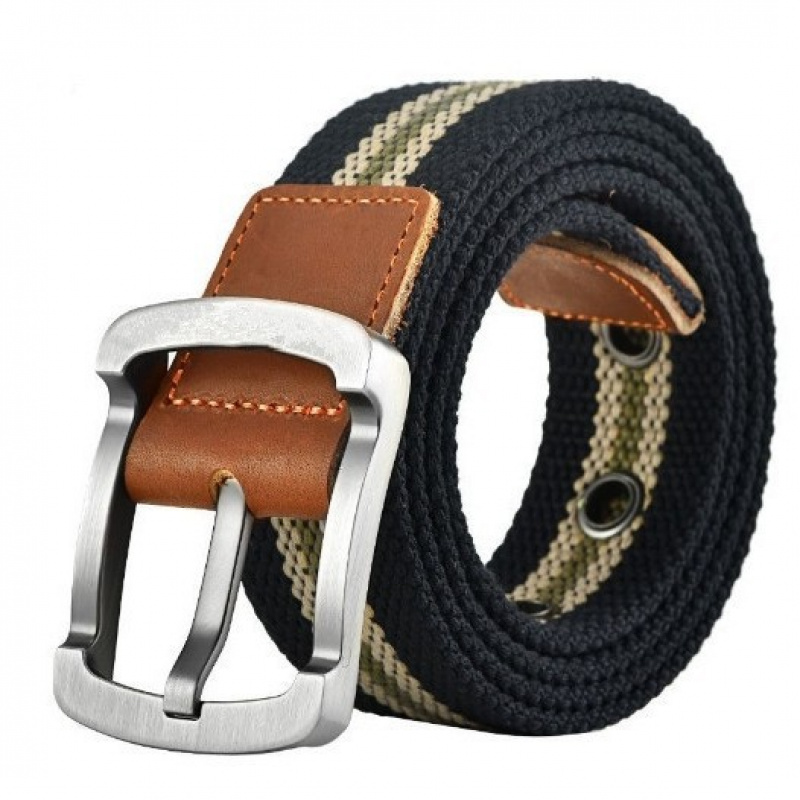 Ceinture en toile pour hommes et femmes, style coréen, avec boucle à ardillon, pour pantalons décontractés, étudiants, jeunes, entraînement militaire, extérieur