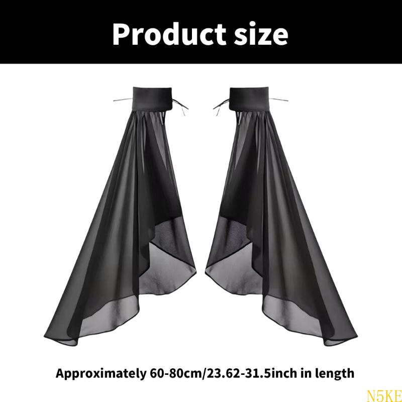 Housse de bras transparente pour mariée, faux manches en Tulle pour Costume de jeu, manches de robe de mariée pour femmes