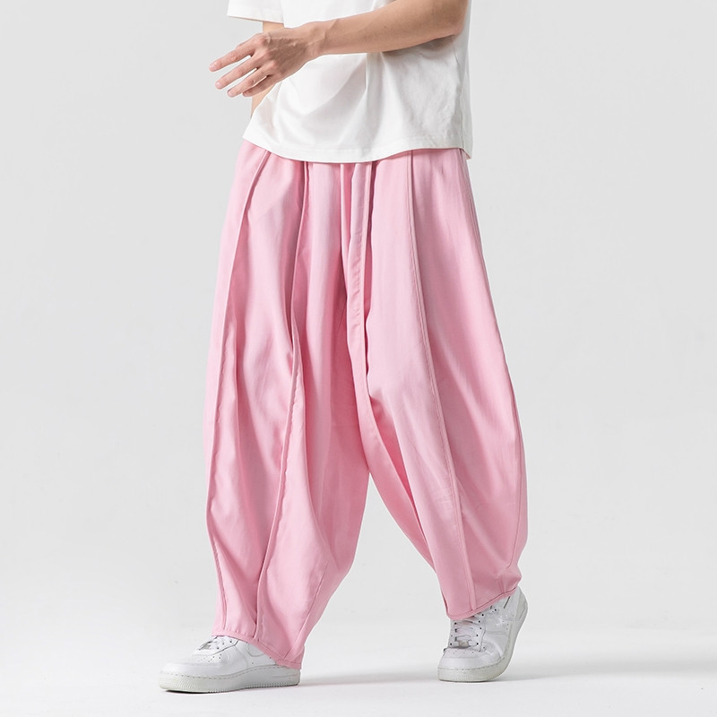 Pantalon à Jambes Larges pour Homme, Sarouel, Couleur Unie, Harajuku, Streetwear, Décontracté, Unisexe, FJPlus, Taille 5XL