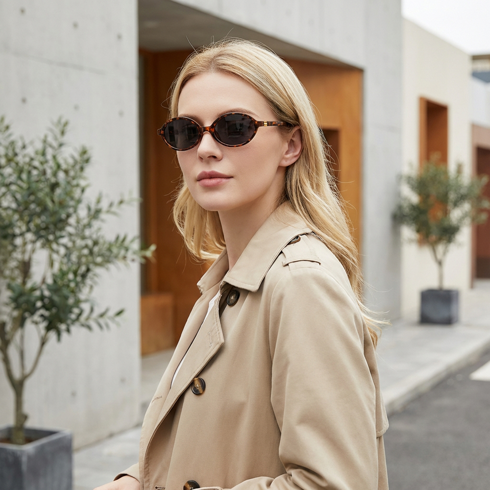 Lunettes de soleil ovales rétro vintage 2026 pour femmes et hommes, tendance, de marque de luxe, protection UV400, pour la conduite et la plage