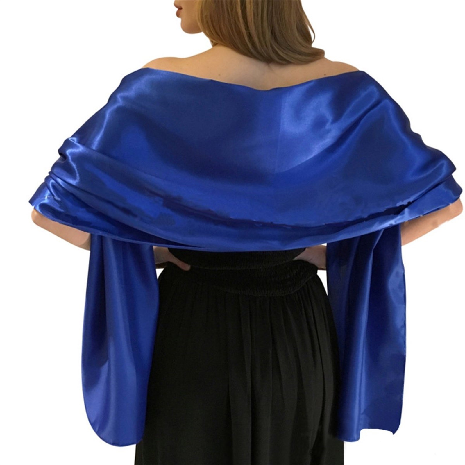 Foulard en soie enveloppant pour femmes robes de mariée de soirée par châles fête femmes foulards contre le Cancer en soie dame Capes de fête décoration écharpes