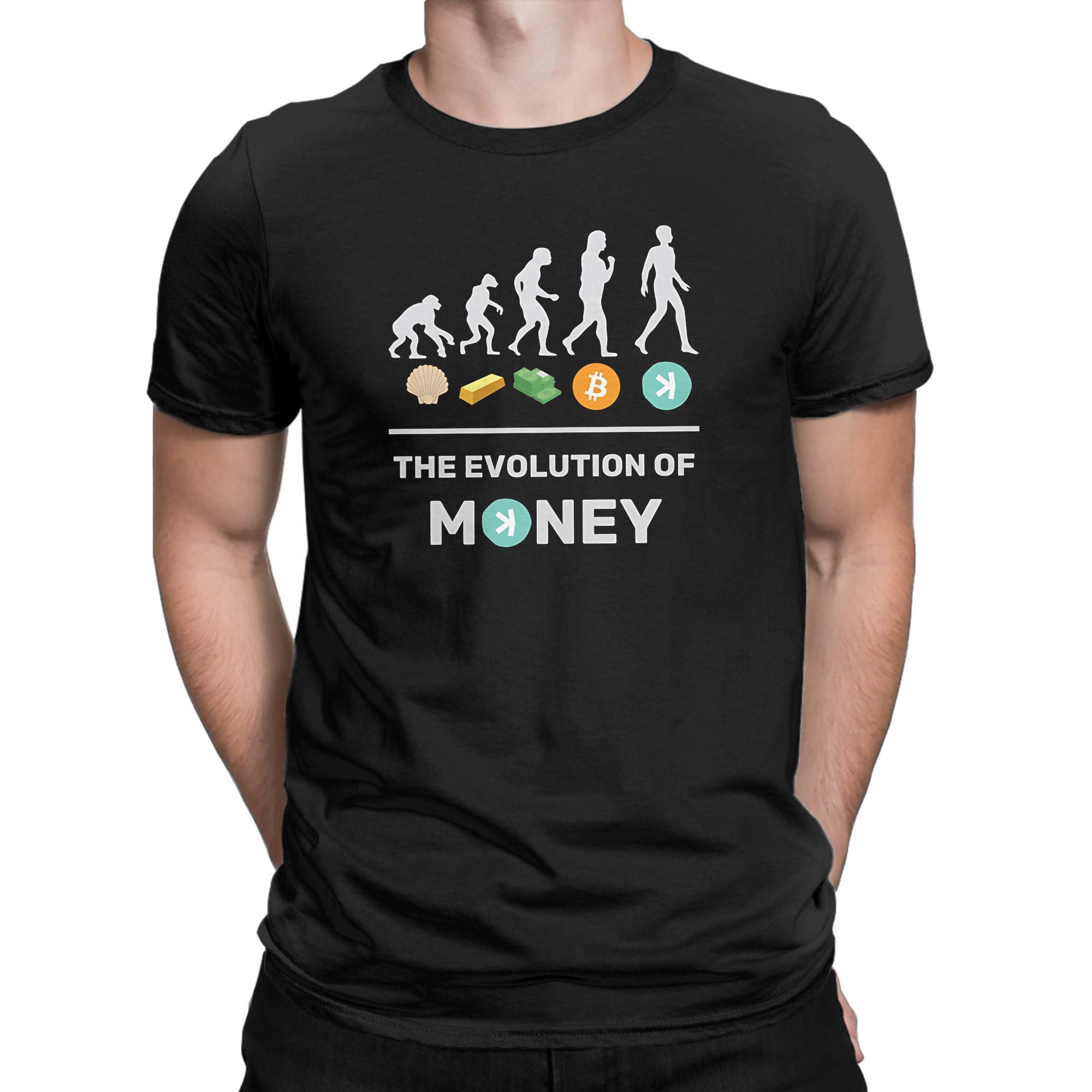 Kaspa l'évolution de l'argent T-Shirt gris hommes Streetwear coton T-Shirts été col rond Harajuku T-Shirts en vrac grande taille vêtements
