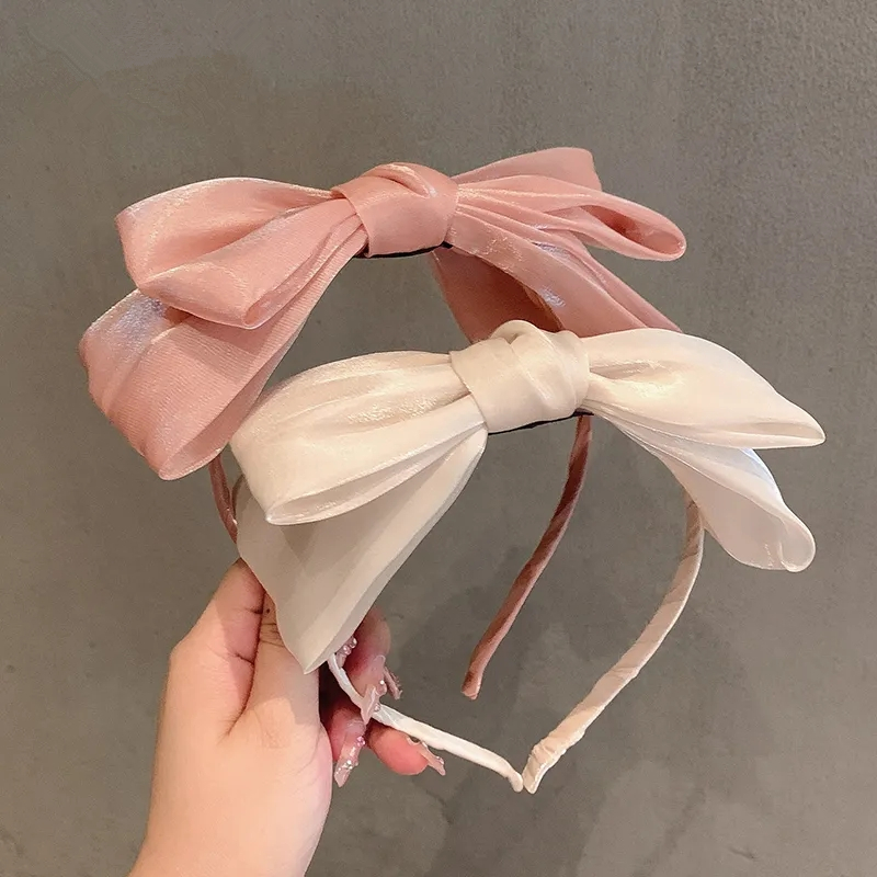Printemps/été fille arc lunette bandeau couleur unie bandeau de cheveux Diademas Para El Pelo Mujer Оijn Khuк Mujer bandeaux pour femmes