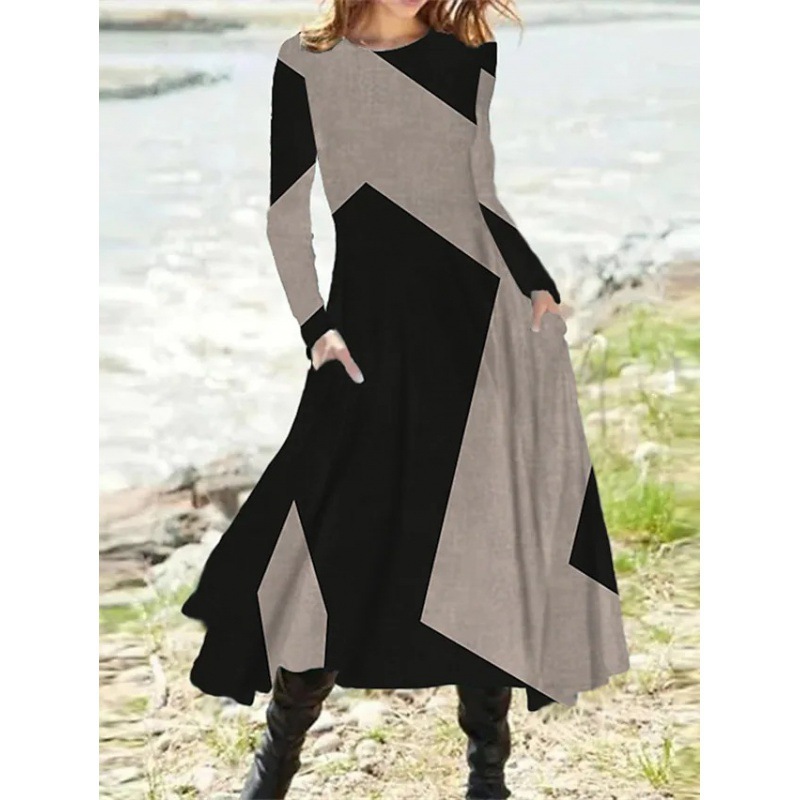 Robes pour femmes 2026 – Style ethnique décontracté, mode rétro, automne-hiver, manches longues, robes amples, vêtements pour femmes, vestidos