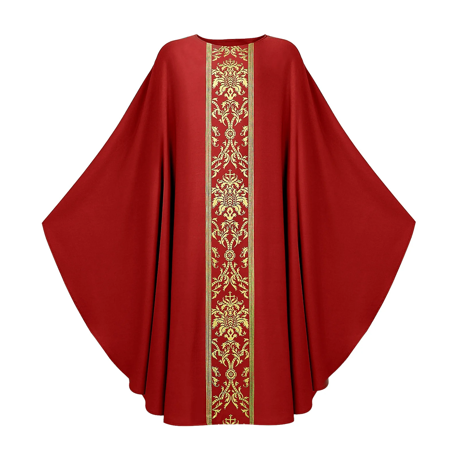 Robe religieuse de prêtre, Costume de Cosplay, Robe de Chasuble, Robe Baggy Vintage, Cape