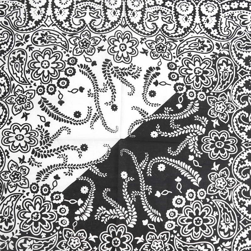 55 cm * 55 cm mode coton Hip Hop foulard Paisley carré foulards chapeaux Bandanna bandeau de cheveux cou poignet enveloppement bande accessoires