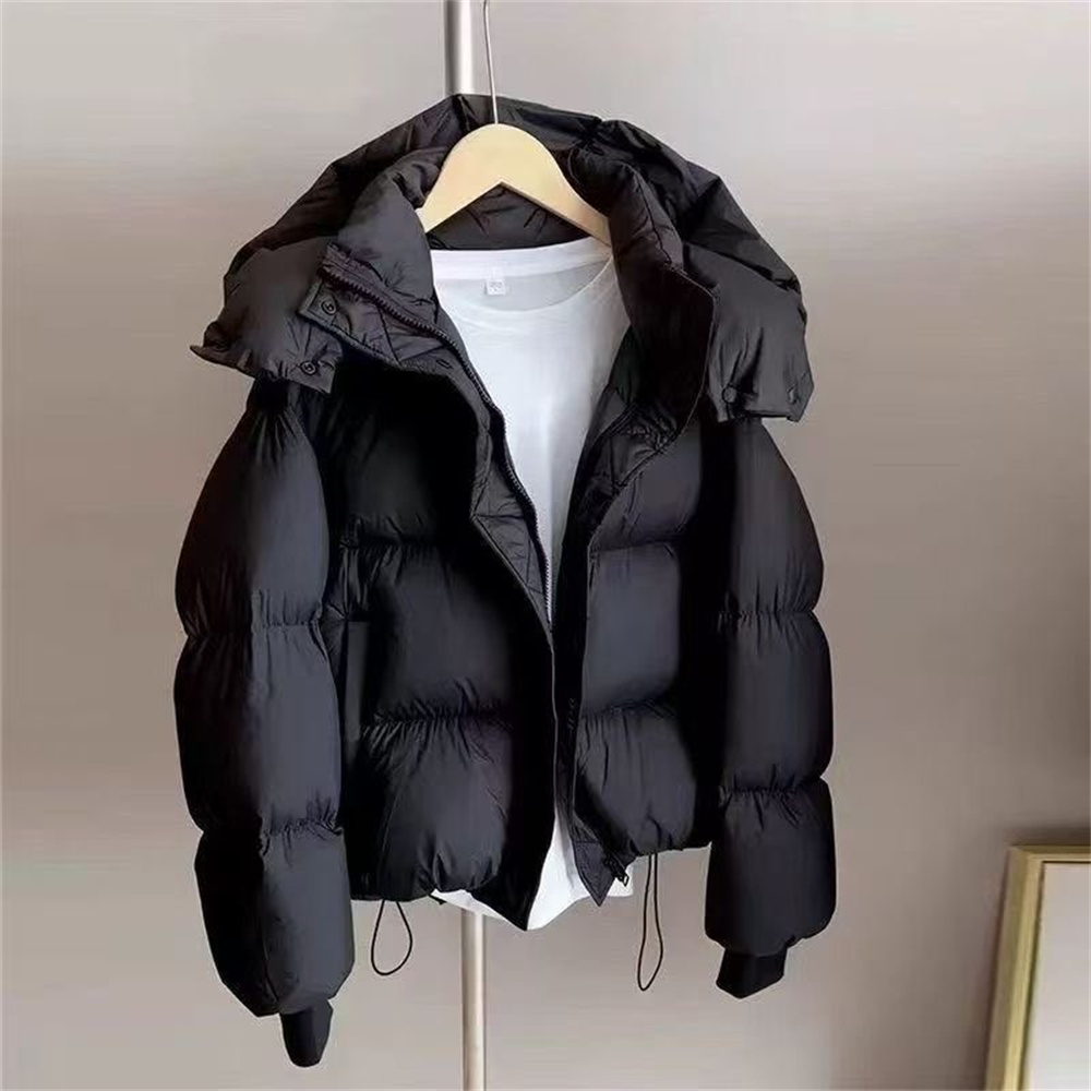 Nouvelle veste d'hiver 2026 pour femme, parka matelassée chaude, veste décontractée à manches longues en coton, manteau à capuche pour la neige, vêtements d'extérieur