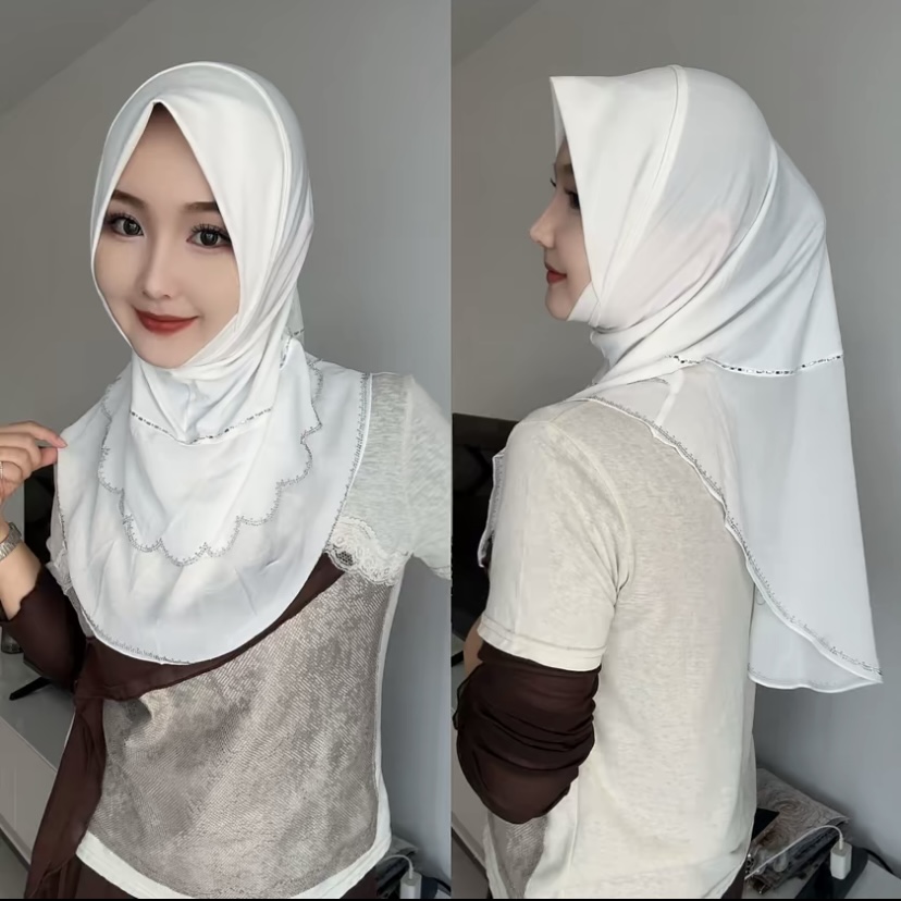 Hijab musulman prêt-à-porter décontracté, nouveau modèle de Dubaï