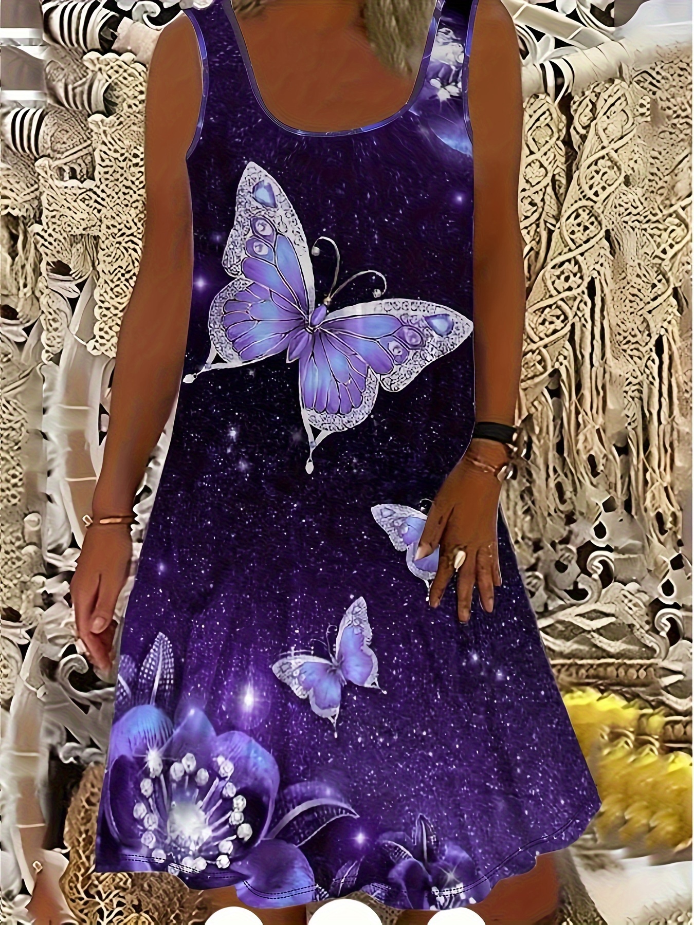 2025 été décontracté mode papillon impression 3D débardeur robe décontractée sans manches robe Y2k dames vêtements femme vêtements fille vêtements