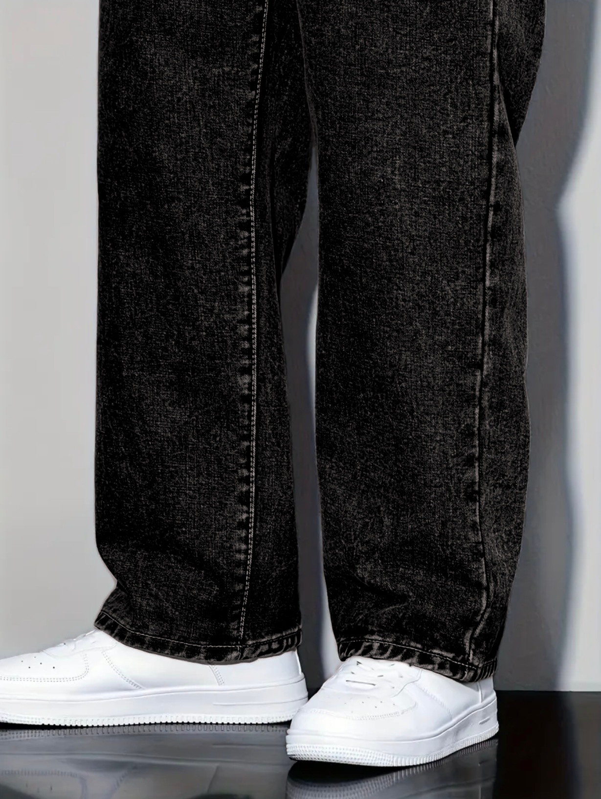 Jean ample à jambe droite pour homme, pantalon en jean durable et lavable pour homme, cadeau parfait pour les petits amis et les maris