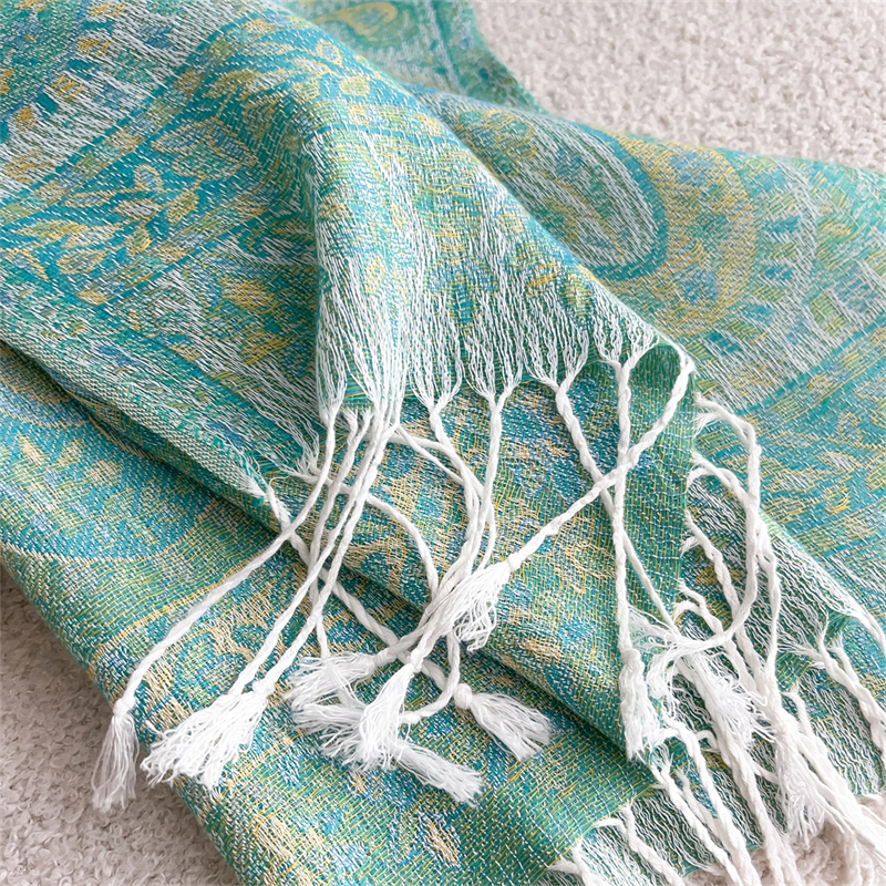 Bohème automne écharpe cachemire femmes Jacquard Pashmina conception florale femme épaisse couverture douce Bufanda chaud châle Poncho étole